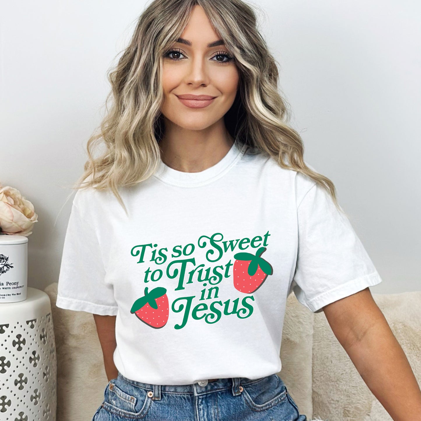 Tis So Sweet To Trust In Jesus | Garment Dyed Tee