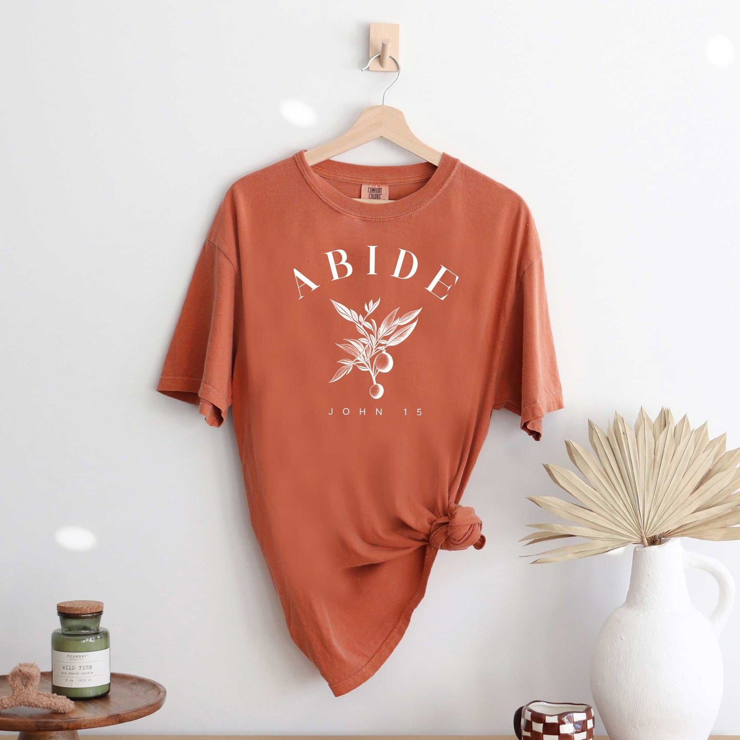 Abide Curved | Garment Dyed Tee