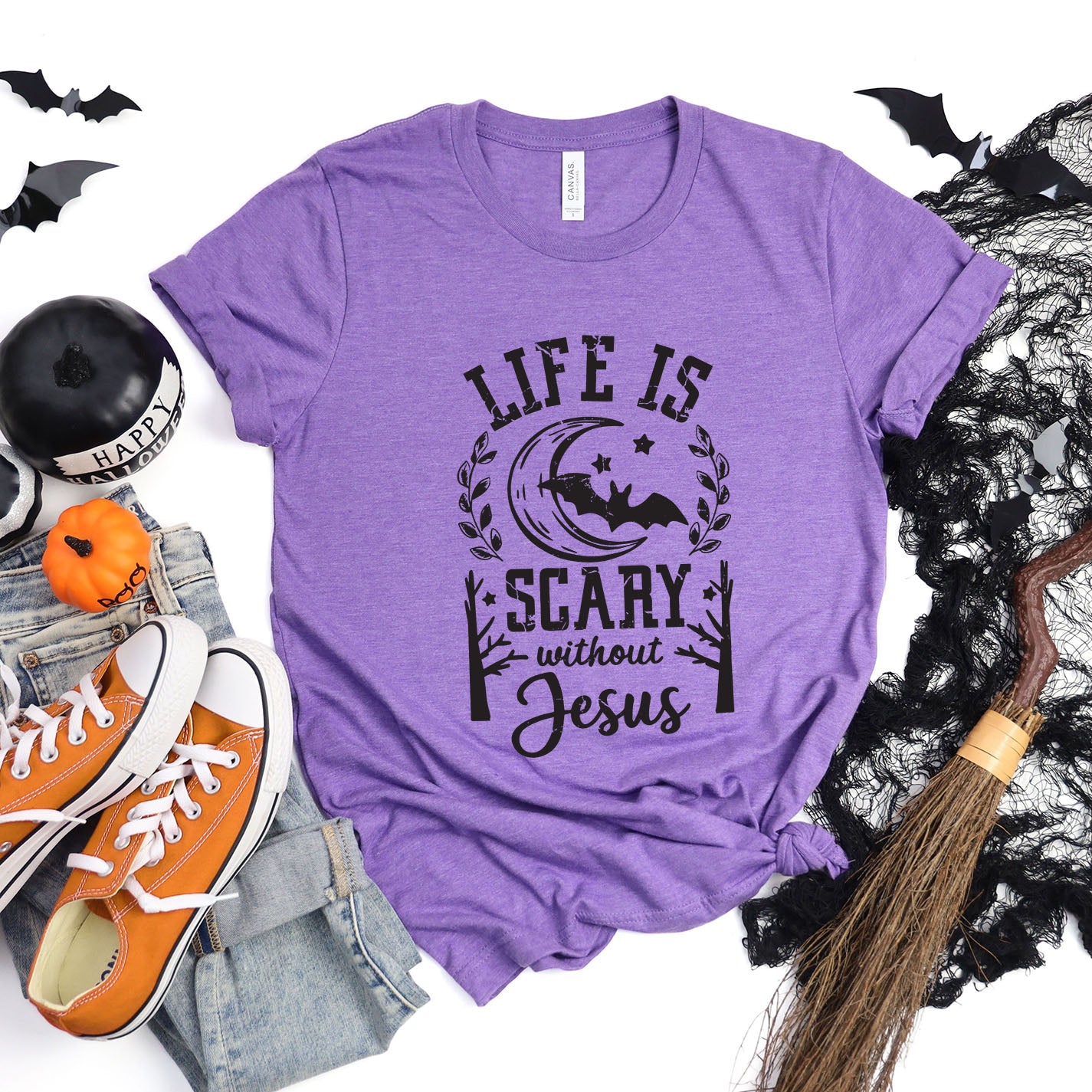 Scary Without Jesus | Short Sleeve Crew Neck