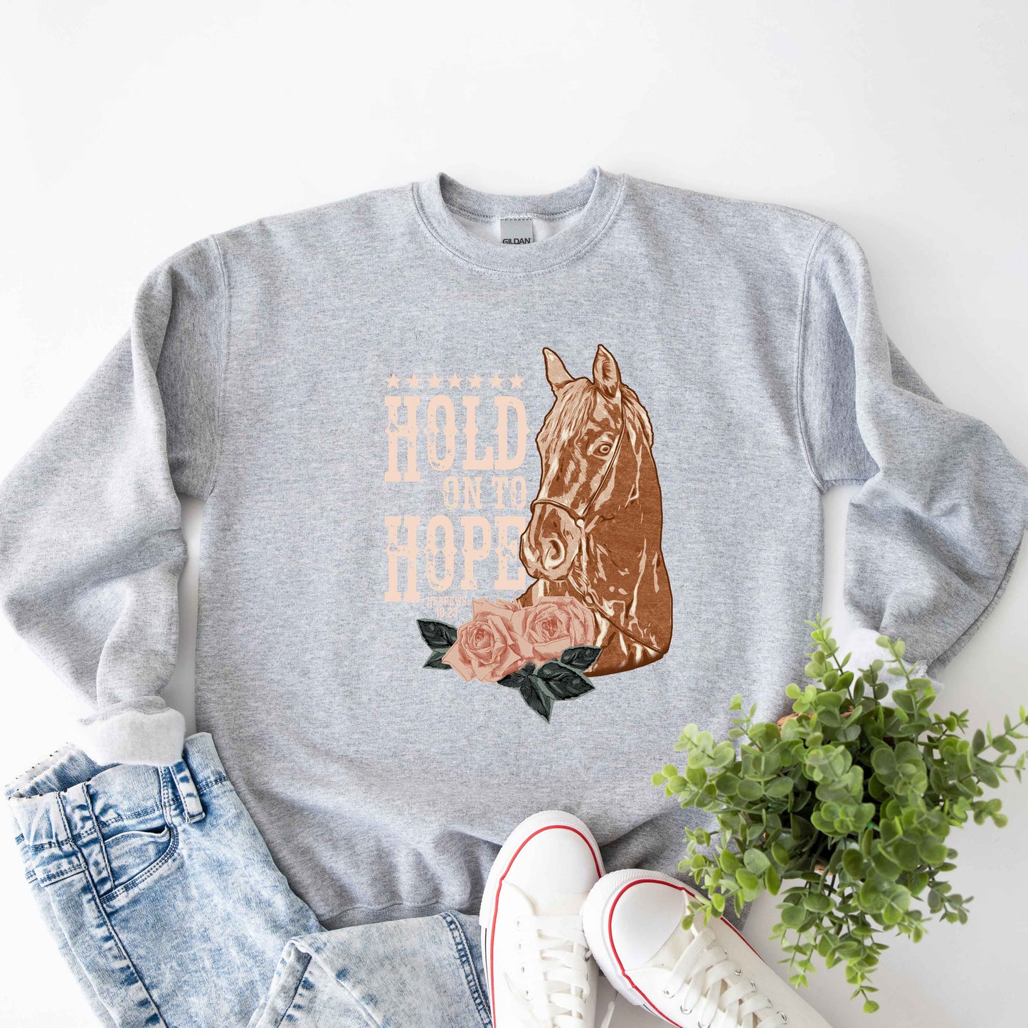 Hold On To Hope Horse | Sweatshirt