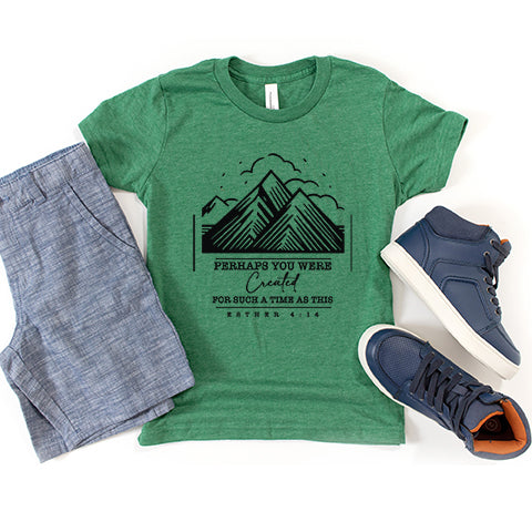 You Were Created Mountains Youth Short Sleeve Crew