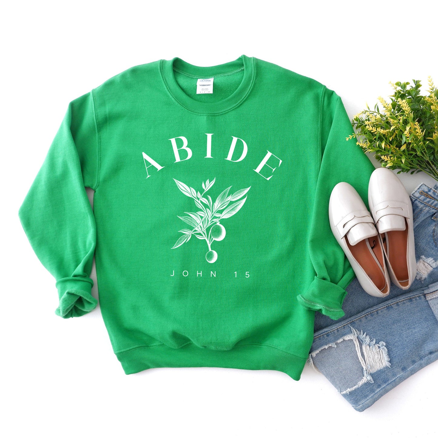 Abide Curved | Sweatshirt