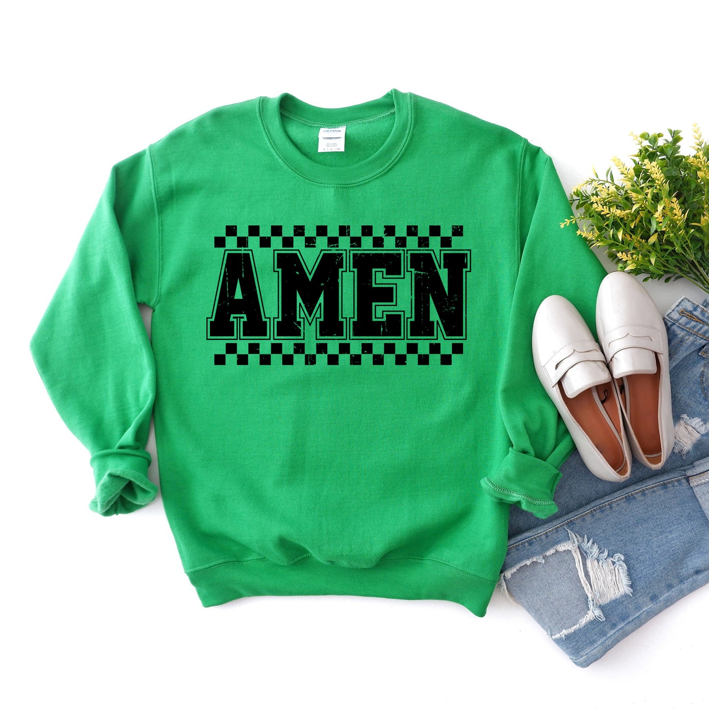 Amen Checkered | Sweatshirt