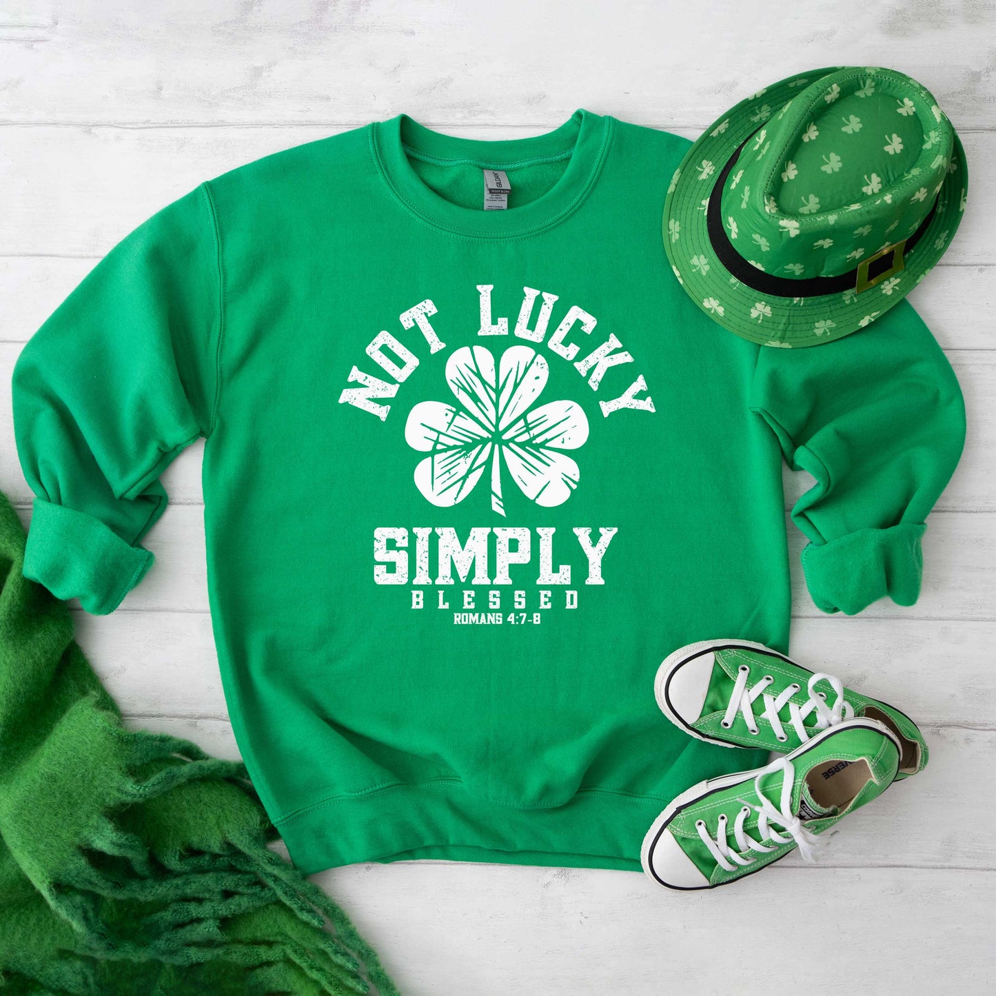Not Blessed Lucky Clover | Sweatshirt