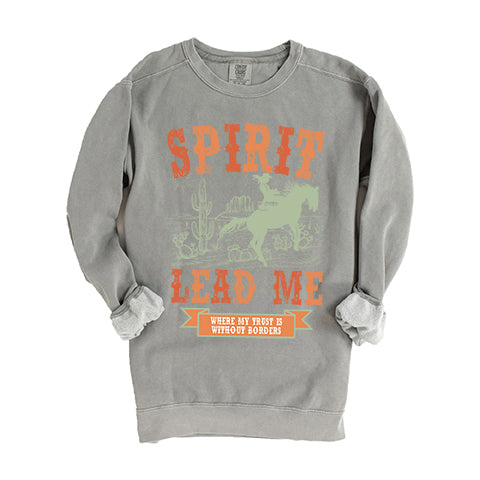 Spirit Lead Me Western | Garment Dyed Sweatshirt