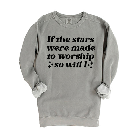 Stars Made To Worship | Garment Dyed Sweatshirt