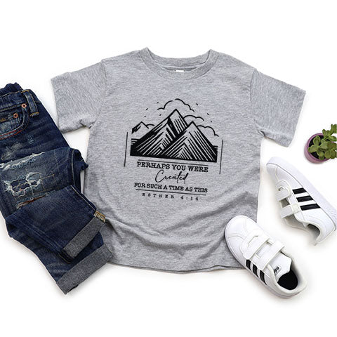 You Were Created Mountains Youth Short Sleeve Crew