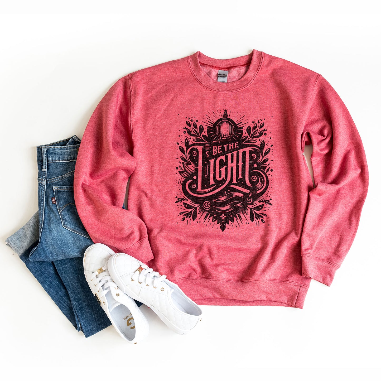 Be The Light Script| Graphic Sweatshirt