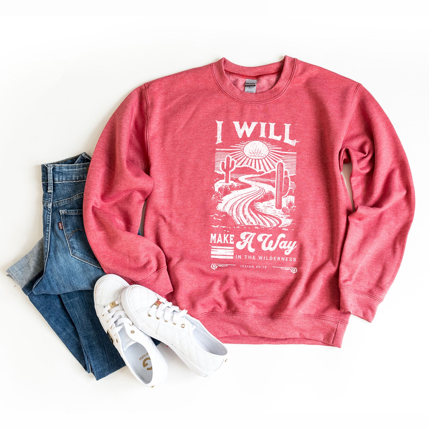 I Will Make a Way Cactus | Graphic Sweatshirt