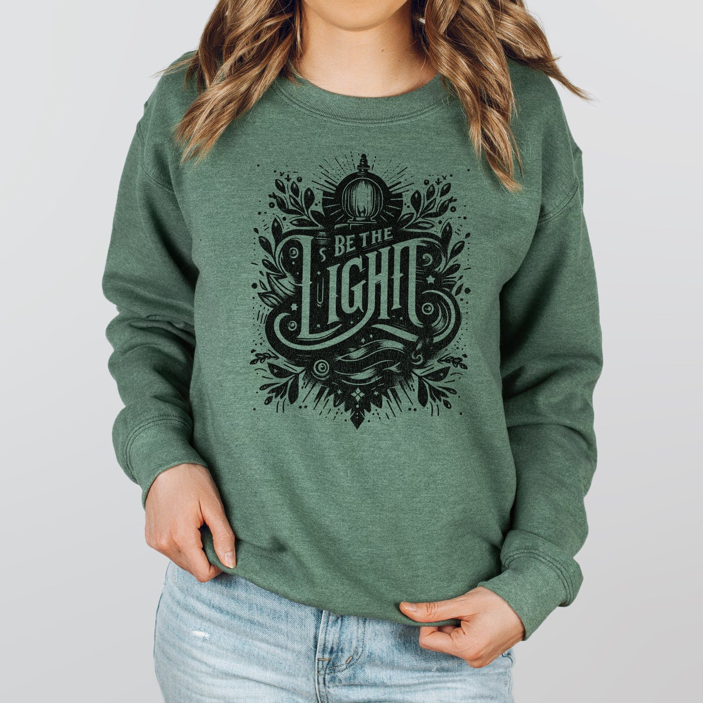 Be The Light Script| Graphic Sweatshirt