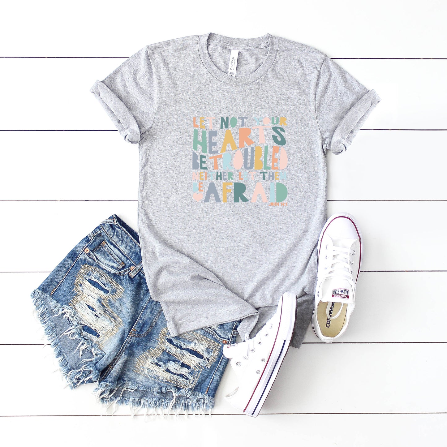 Let Not Your Hearts Be Troubled | Short Sleeve Crew Neck