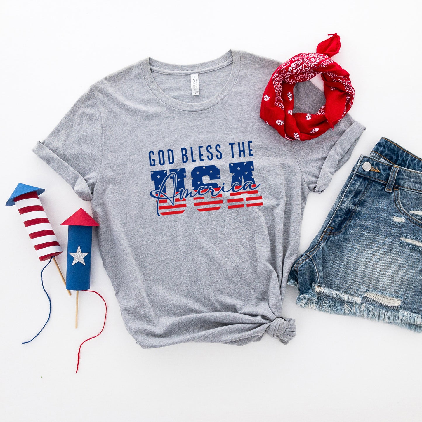 God Bless The USA | Short Sleeve Crew Neck