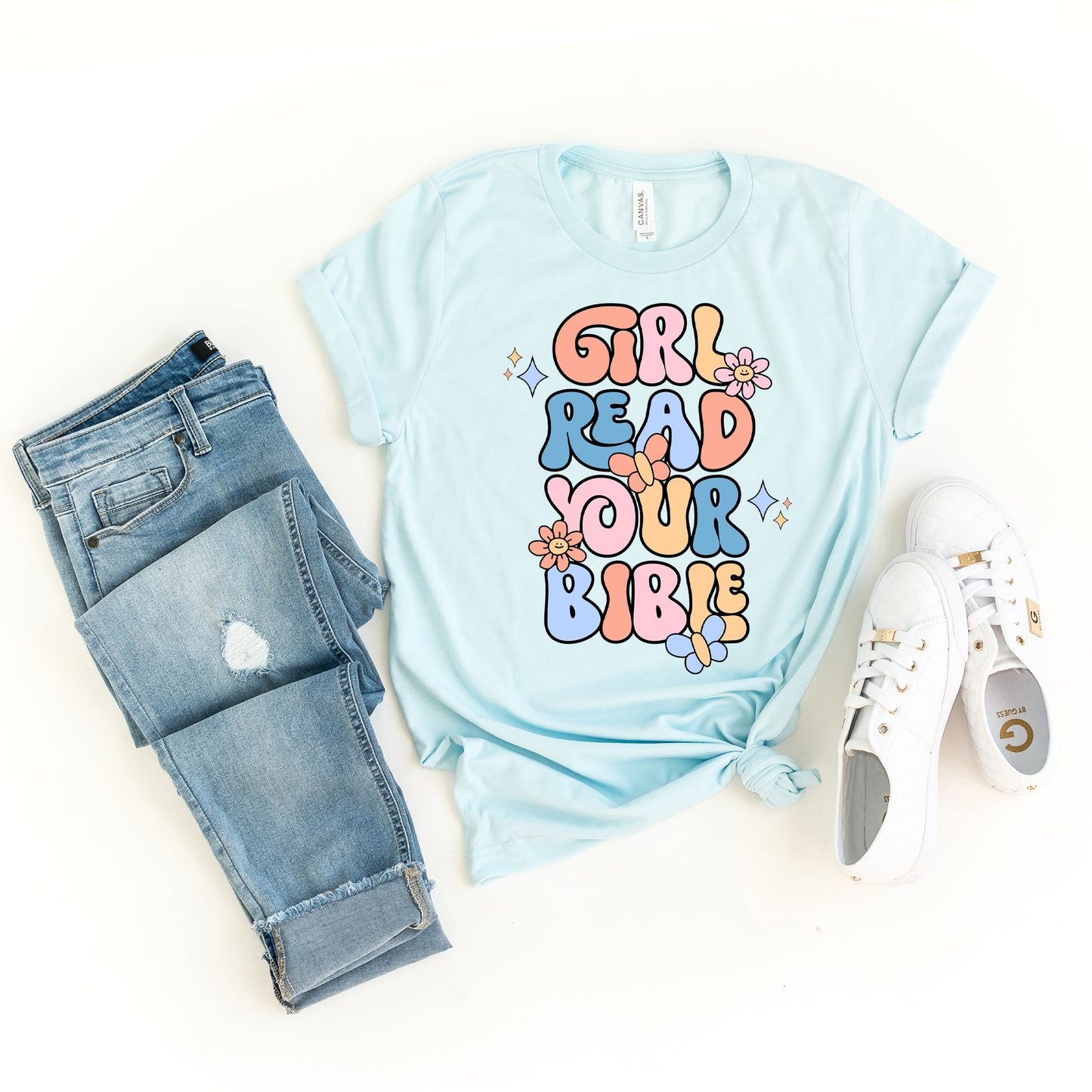 Girl Read Your Bible | Short Sleeve Crew Neck