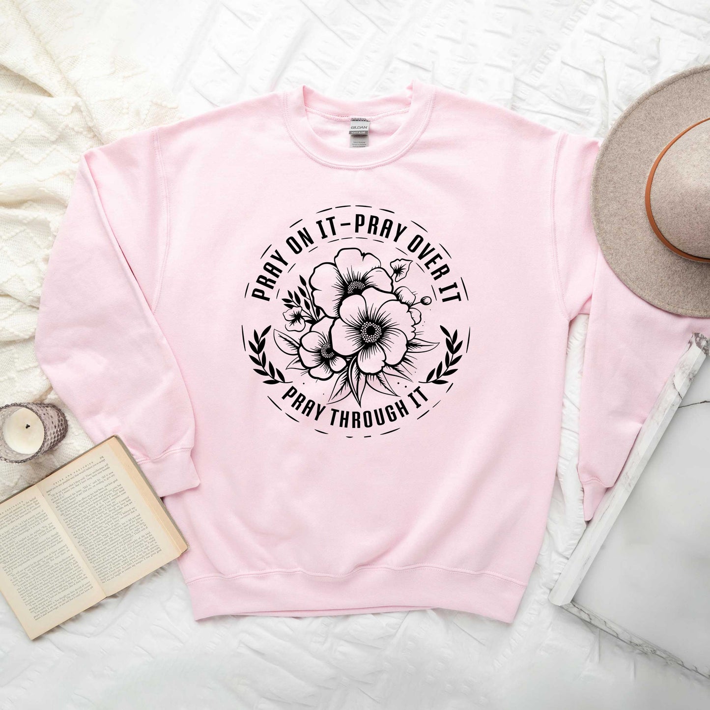 Pray On It Flower | Sweatshirt