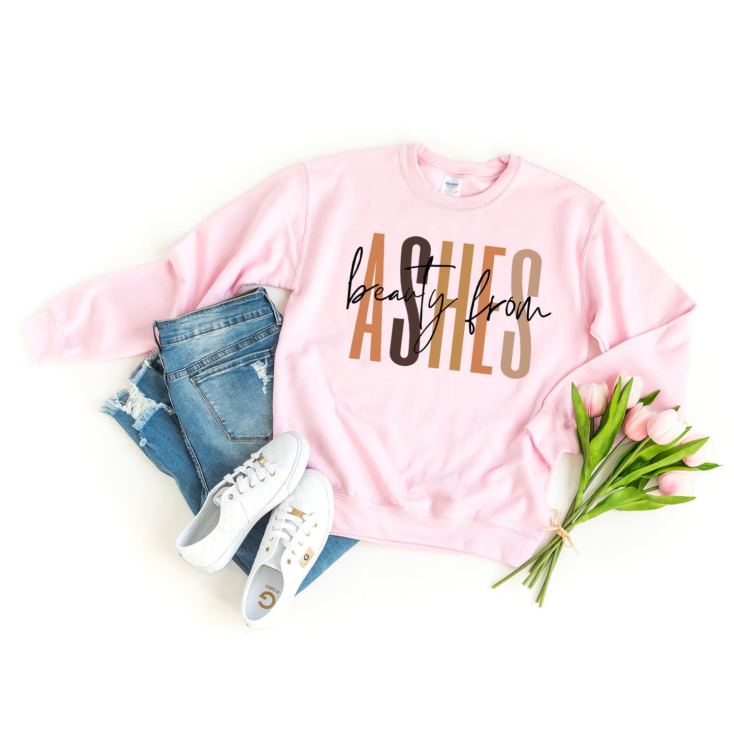 Beauty From Ashes Cursive | Sweatshirt