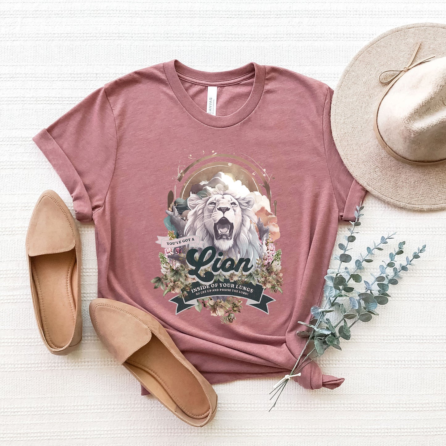 Lion In Your Lungs | Short Sleeve Graphic Crew Neck