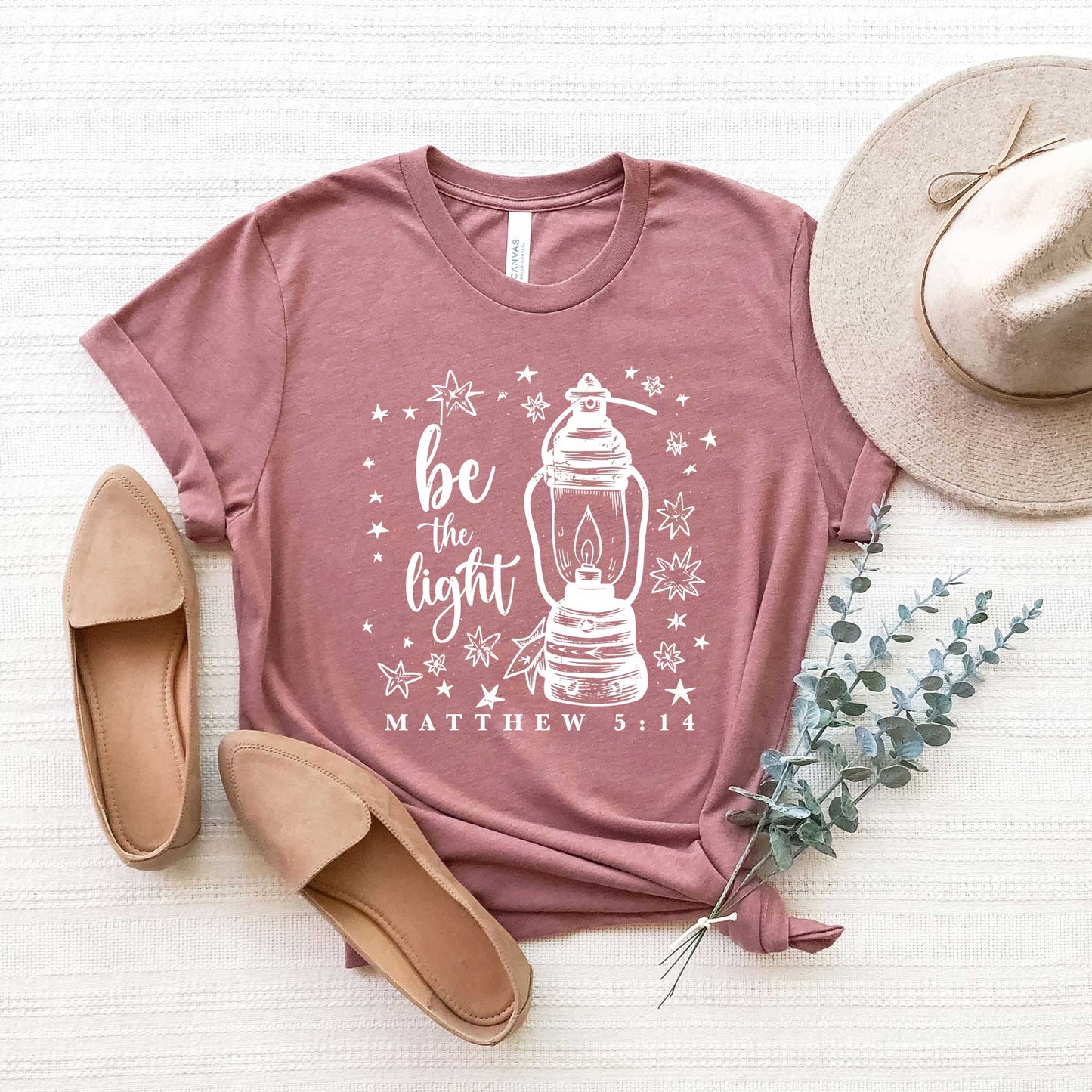 Be The Light Stars | Short Sleeve Graphic Crew Neck