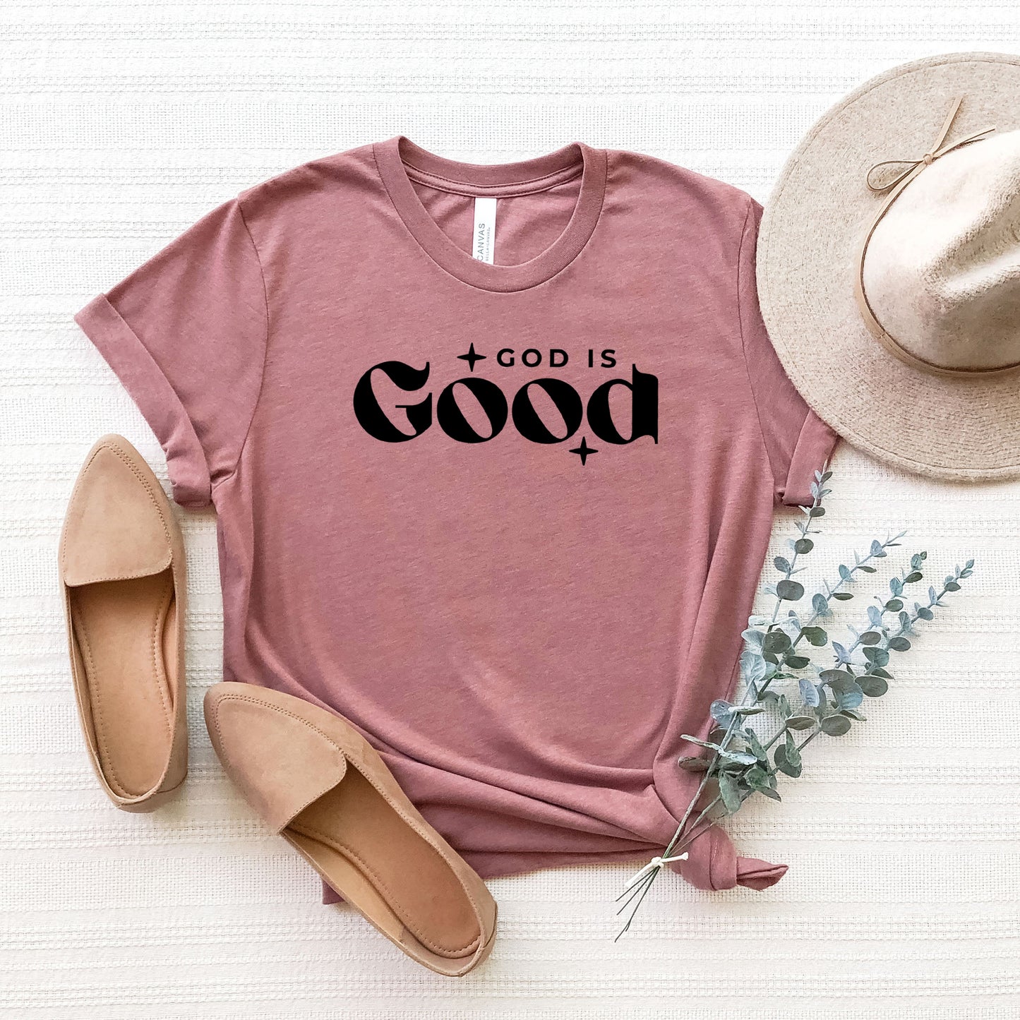 God Is Good Bold | Short Sleeve Crew Neck
