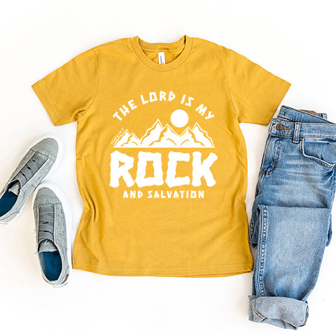 The Lord Is My Rock Youth Short Sleeve Crew