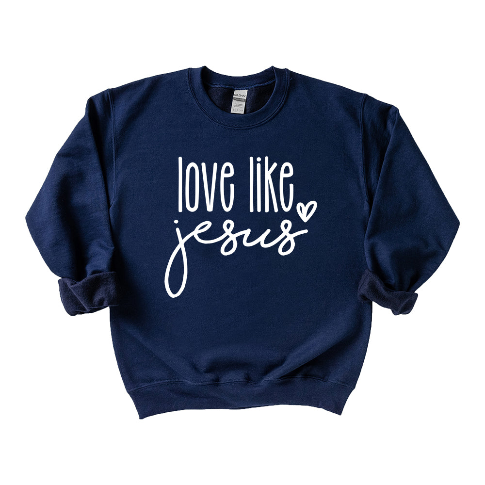 Love Like Jesus Cursive Heart | Youth Sweatshirt