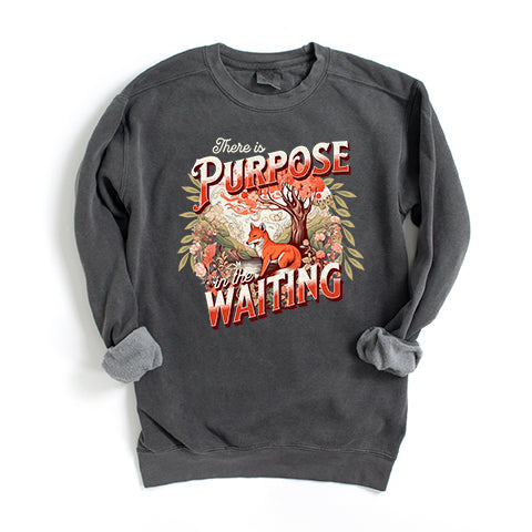 Purpose In The Waiting | Garment Dyed Sweatshirt