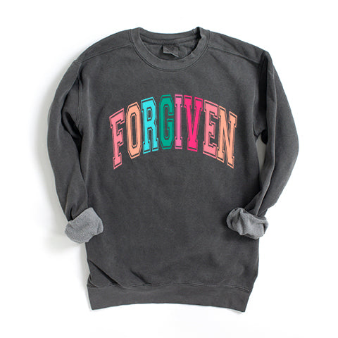 Forgiven Block Colorful | Garment Dyed Sweatshirt