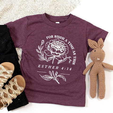 For Such A Time As This Flower Youth Short Sleeve Crew