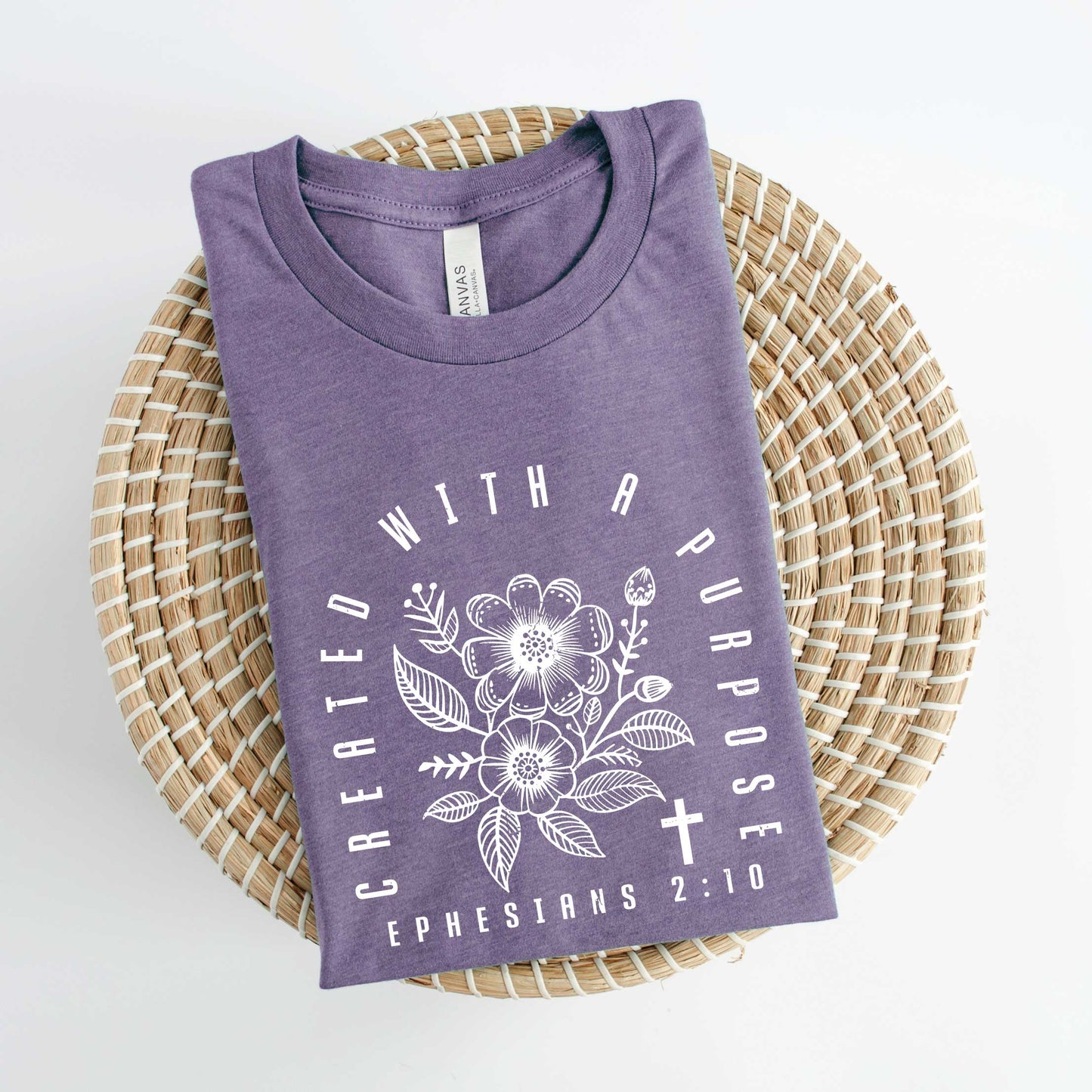 Created With a Purpose Floral | Short Sleeve Crew Neck