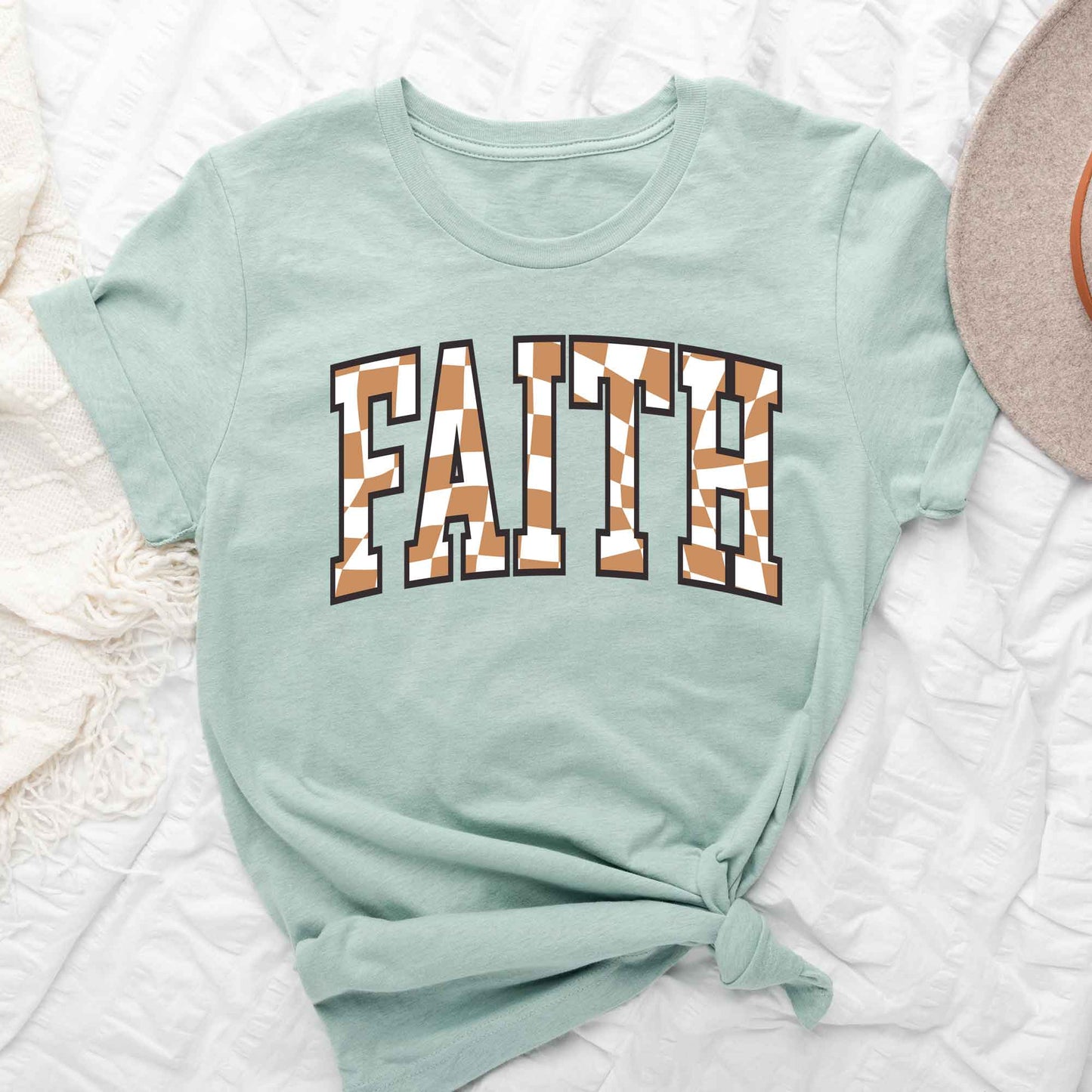 Checkered Faith | Short Sleeve Crew Neck