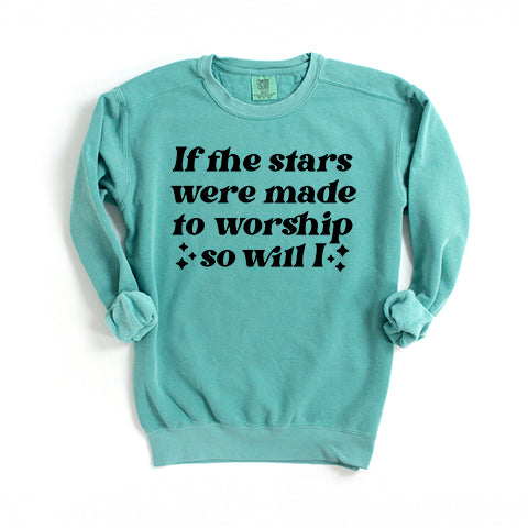 Stars Made To Worship | Garment Dyed Sweatshirt