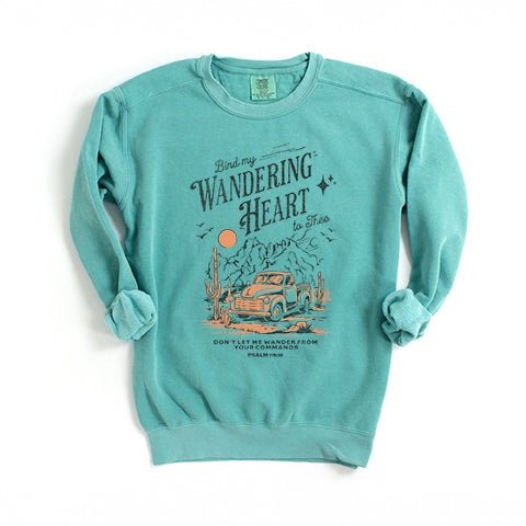 Bind My Wandering Heart | Garment Dyed Sweatshirt