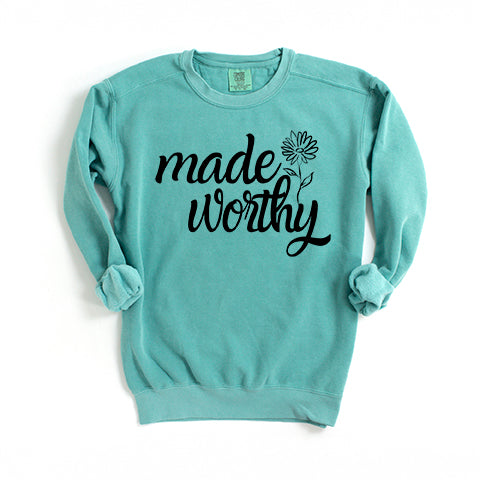 Made Worthy Flower | Garment Dyed Sweatshirt