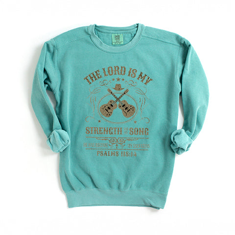 The Lord Is My Strength | Garment Dyed Sweatshirt