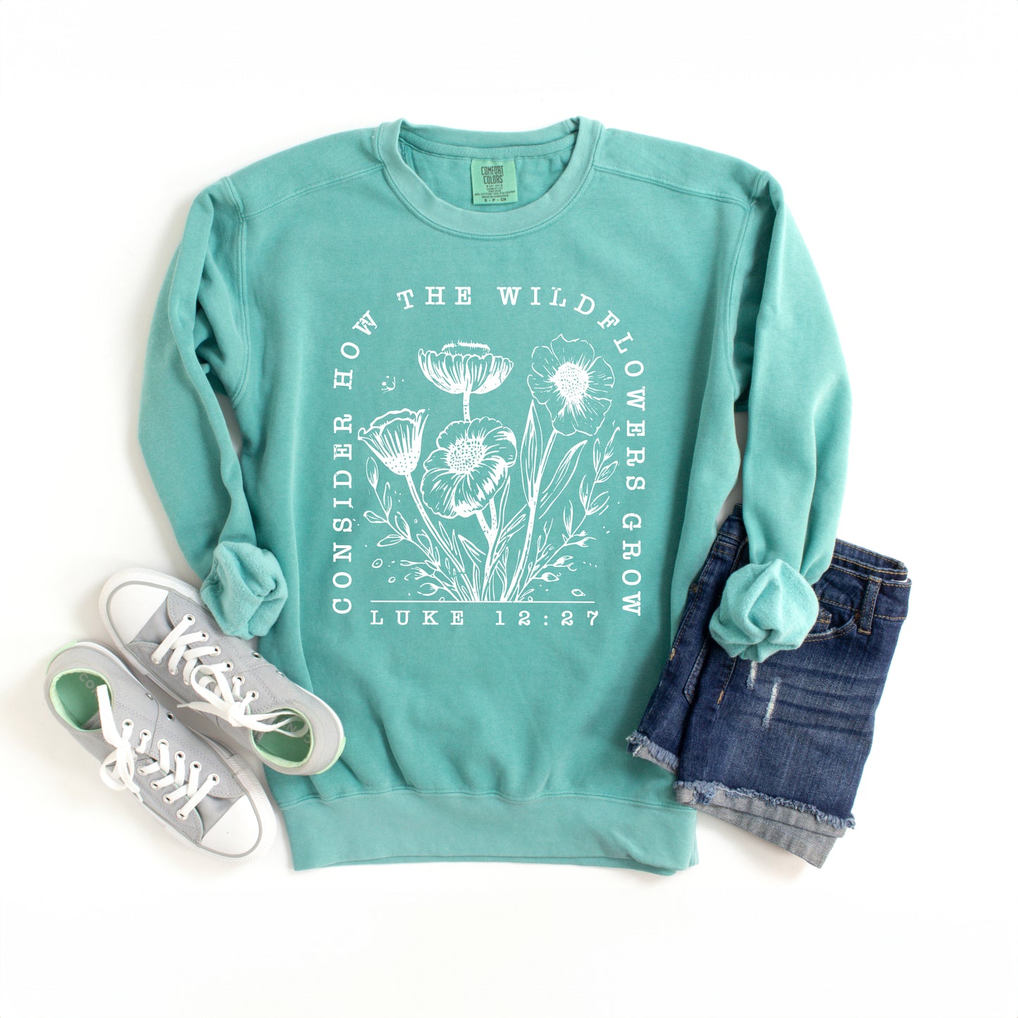 Wildflowers Grow | Garment Dyed Sweatshirt