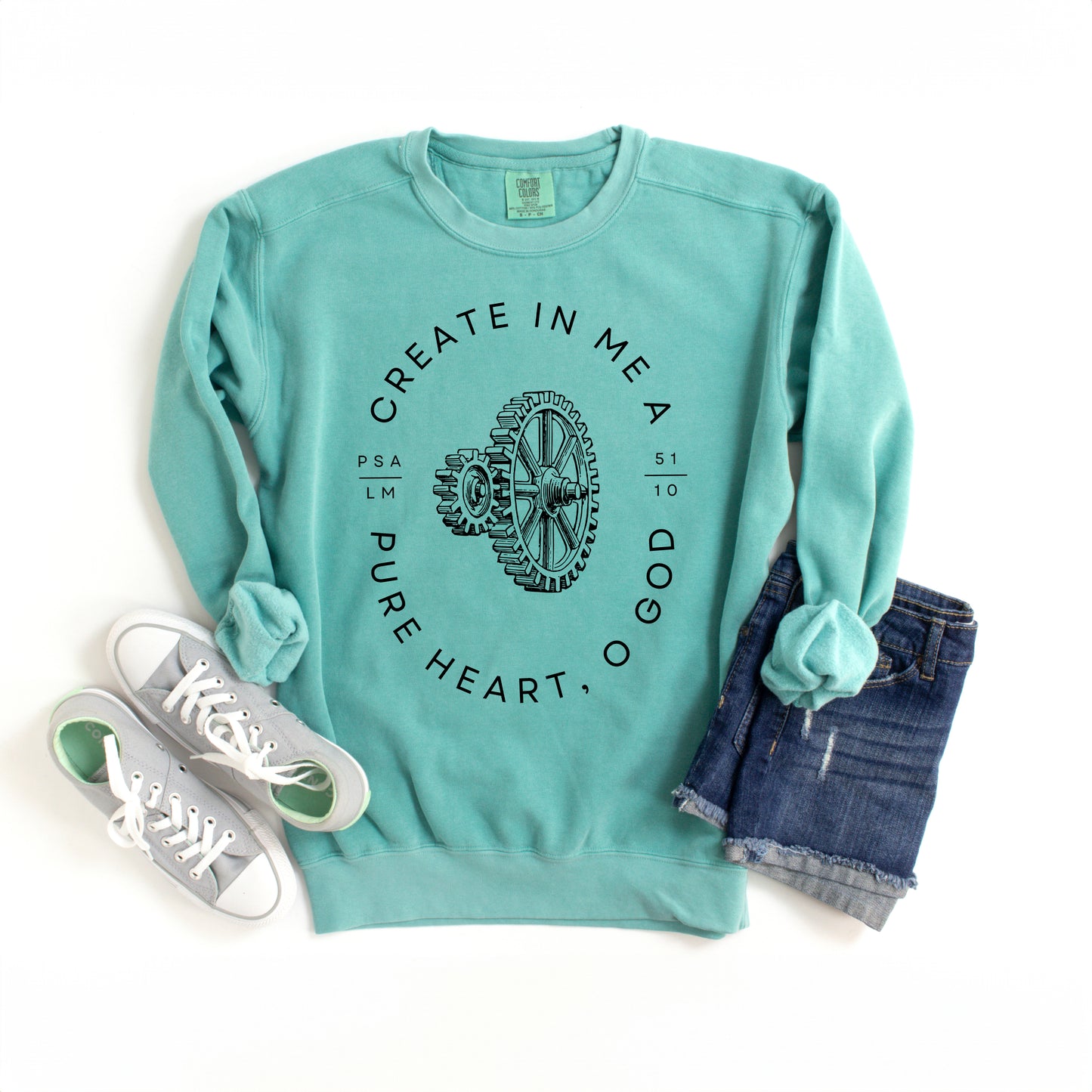 Pure Heart O God | Garment Dyed Sweatshirt