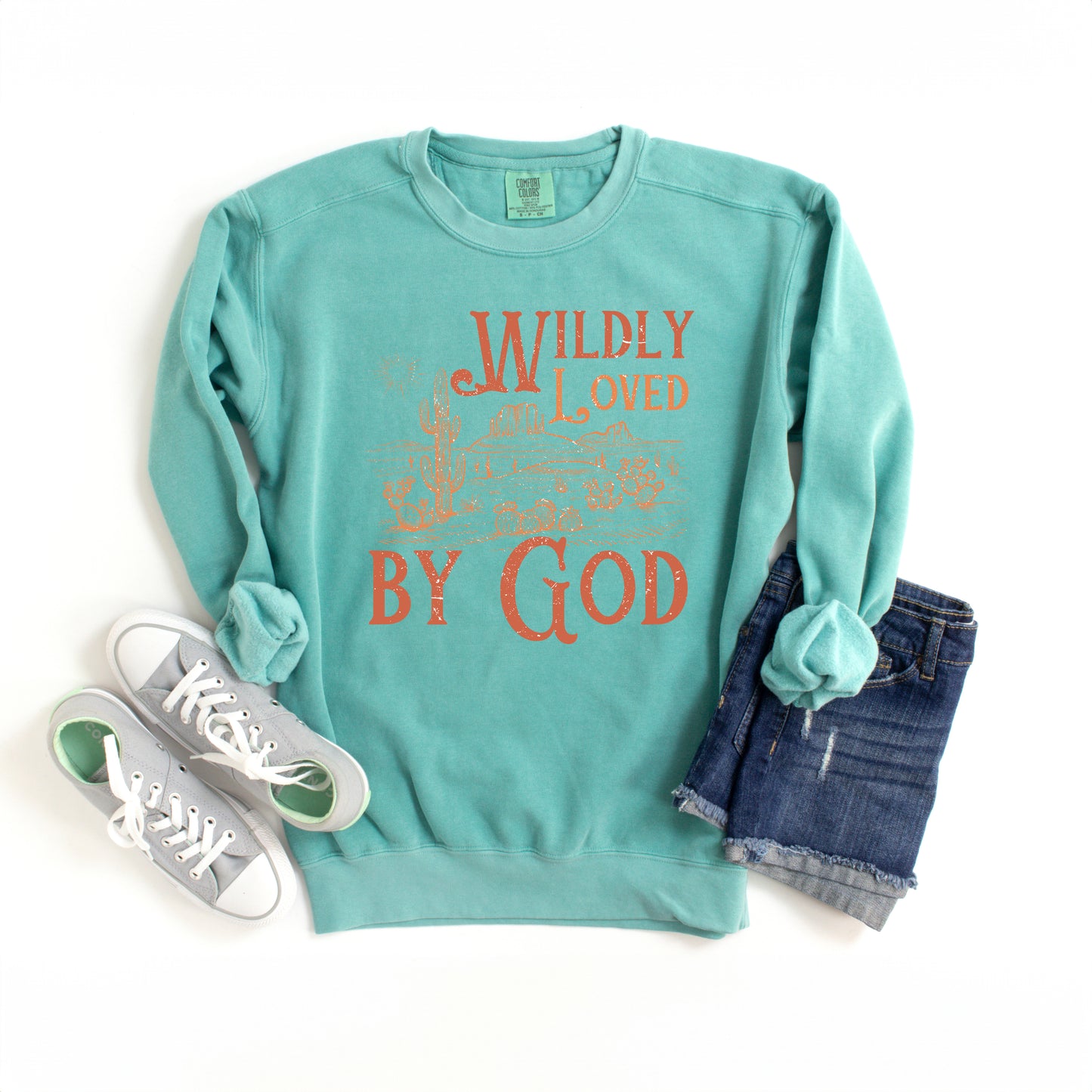 Wildly Loved Cactus | Garment Dyed Sweatshirt