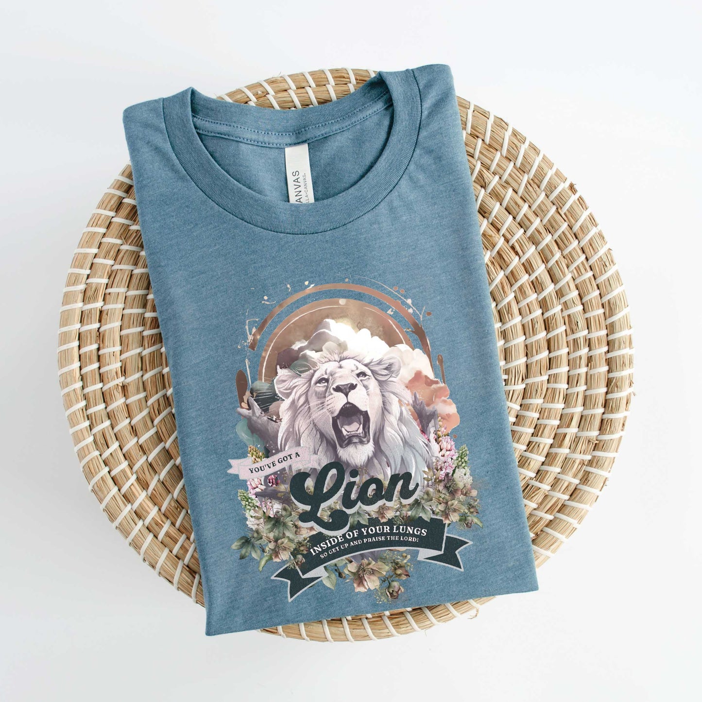Lion In Your Lungs | Short Sleeve Graphic Crew Neck