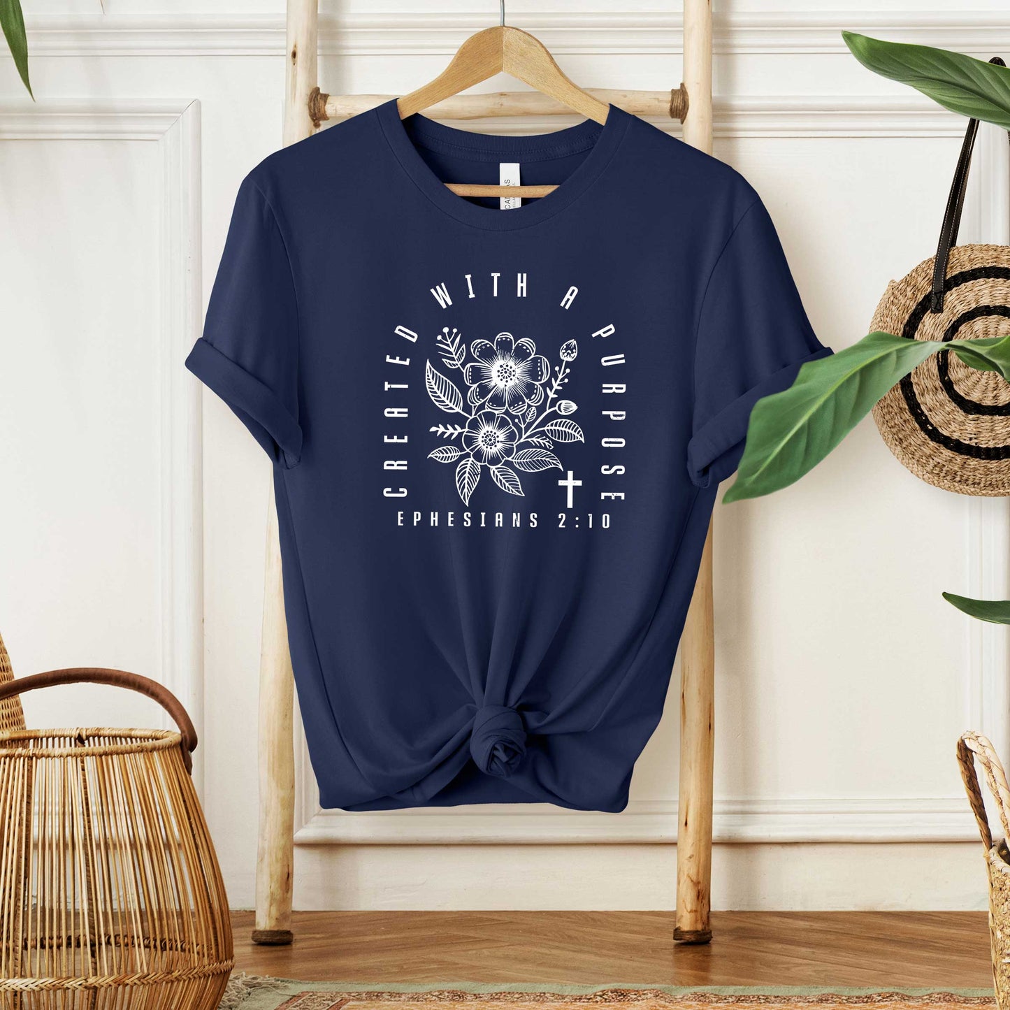 Created With a Purpose Floral | Short Sleeve Crew Neck