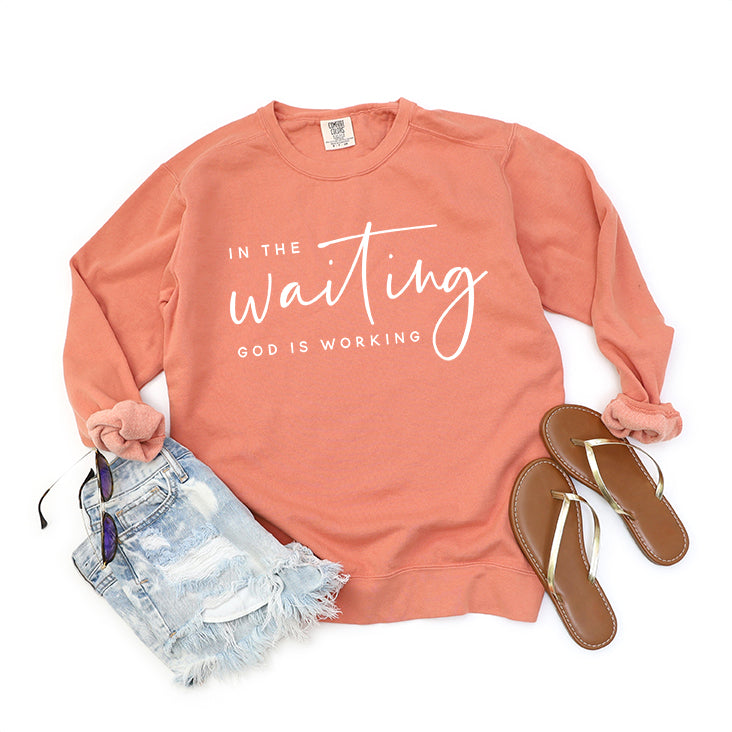 In The Waiting | Garment Dyed Sweatshirt