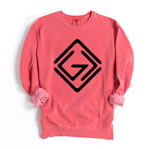 God Is Greater Diamond | Garment Dyed Sweatshirt