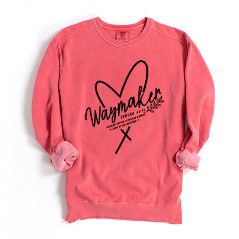 Waymaker Heart | Garment Dyed Sweatshirt