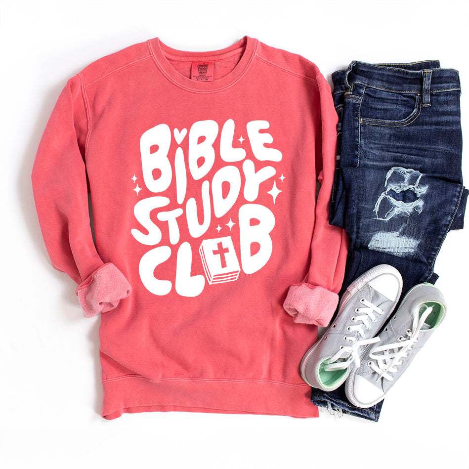 Bible Study Club | Garment Dyed Sweatshirt
