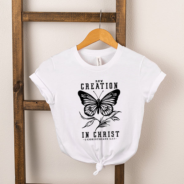 New Creation In Christ Butterflies Youth Short Sleeve Crew