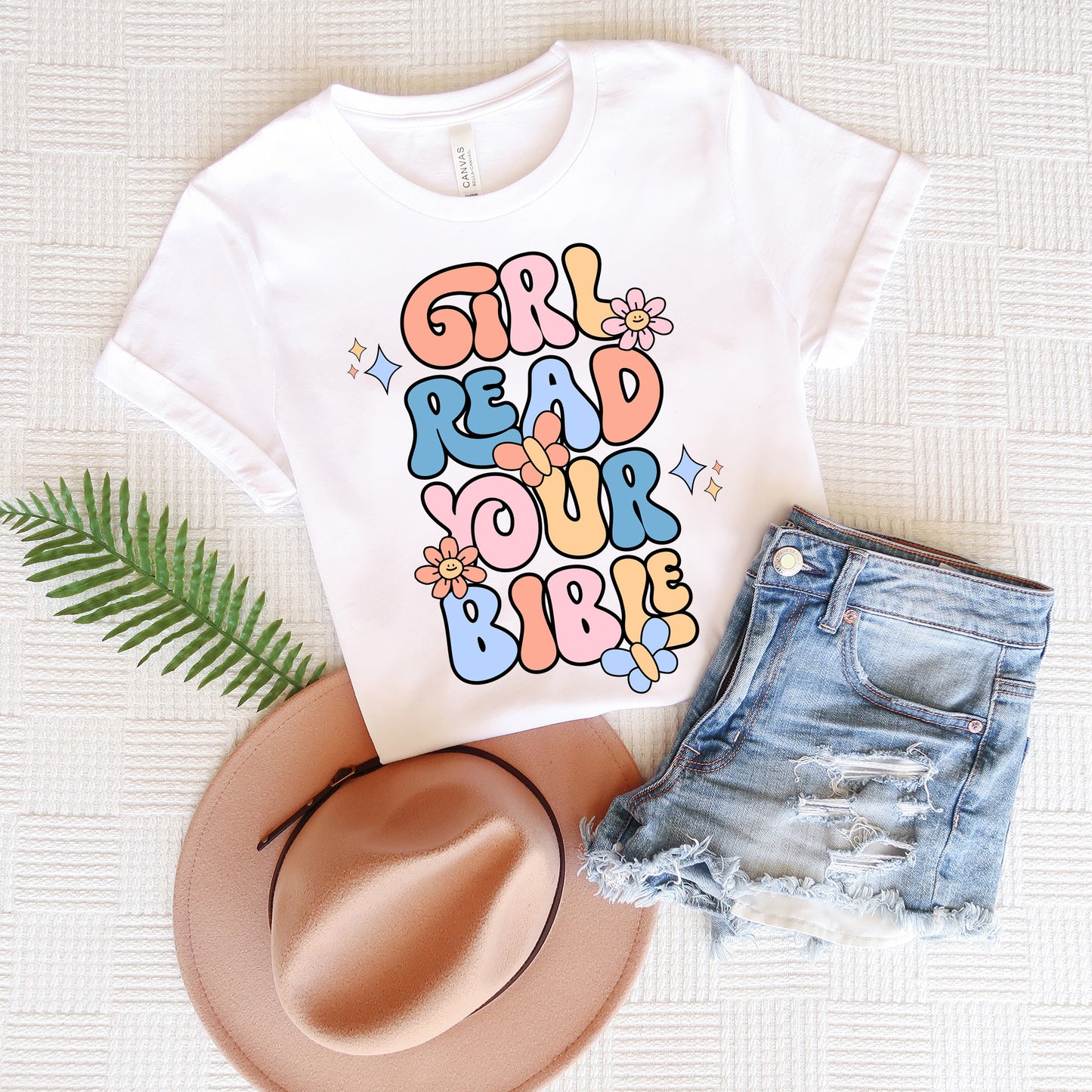 Girl Read Your Bible | Short Sleeve Crew Neck