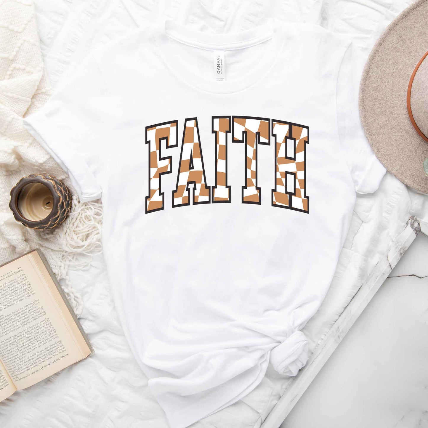 Checkered Faith | Short Sleeve Crew Neck