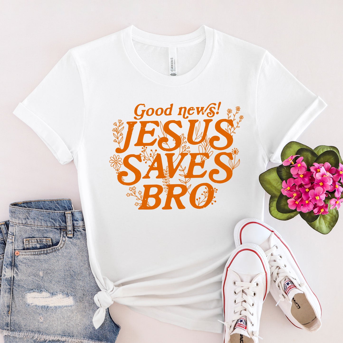 Jesus Saves Bro | Short Sleeve Crew Neck