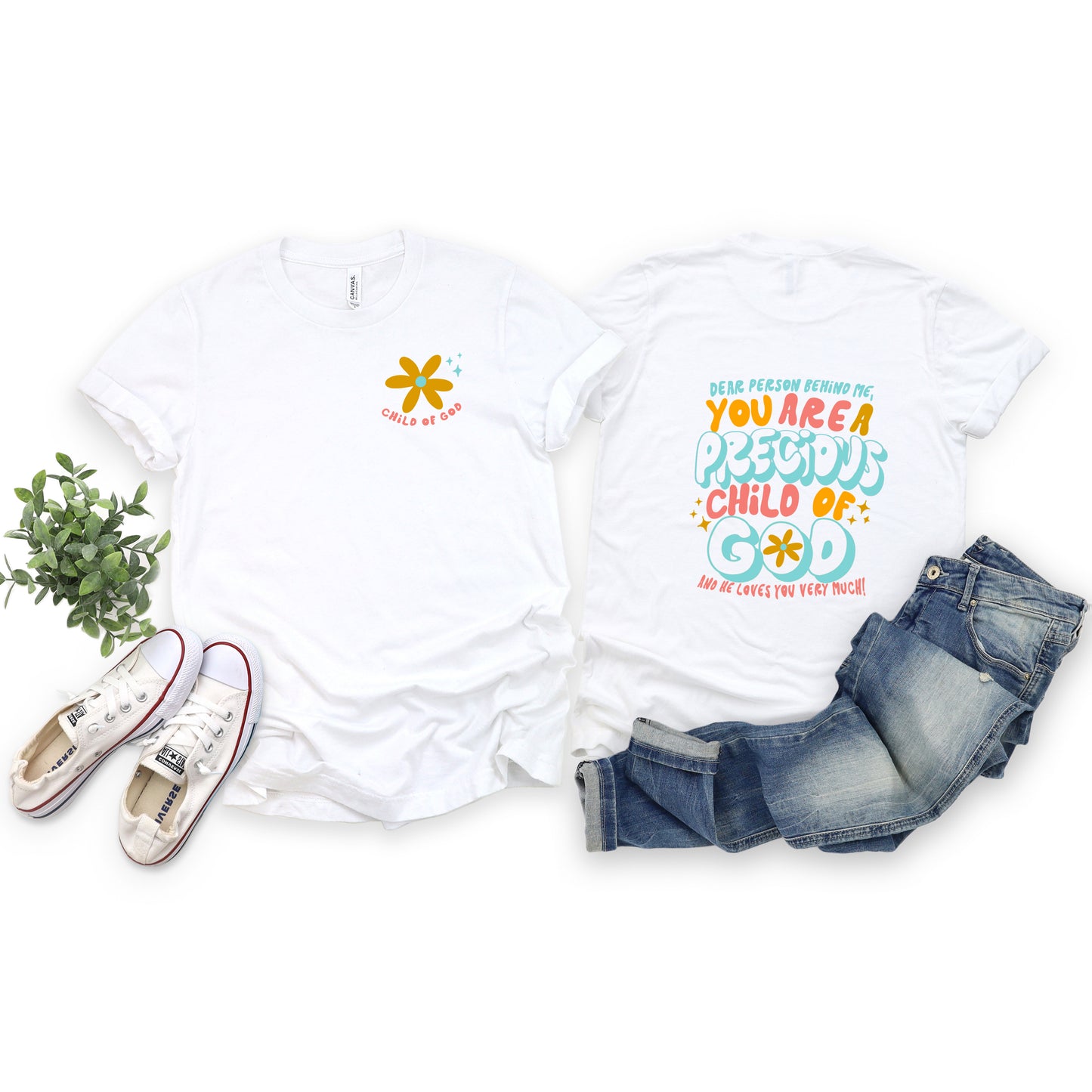 Precious Child Of God | Short Sleeve Crew Neck | Front and Back Design