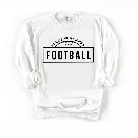 Jesus And Football | Garment Dyed Sweatshirt