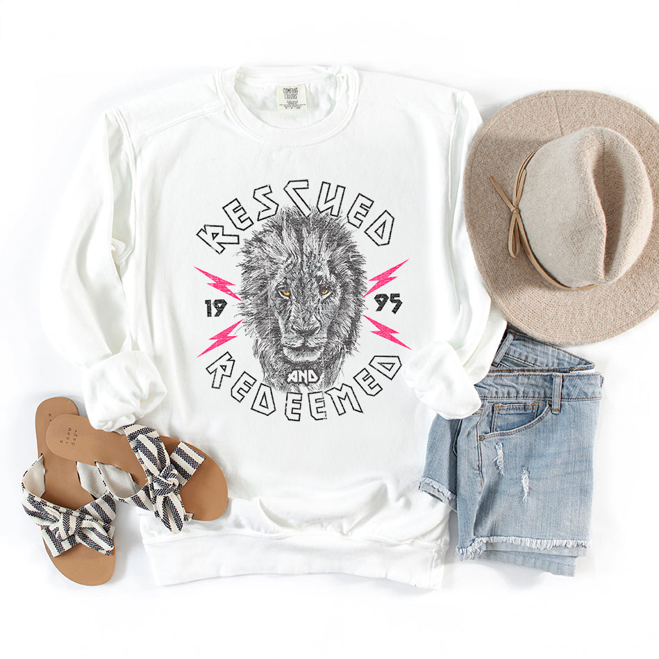 Rescued And Redeemed | Garment Dyed Sweatshirt