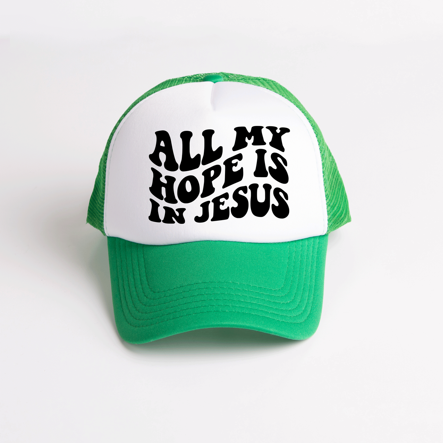 All My Hope Is In Jesus Wavy | Foam Trucker Hat